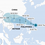 Filippine, il super tifone Manckhut tocca terra: 2 morti, venti fino a 205 Km/h, 4 milioni di persone senza elettricità [GALLERY]