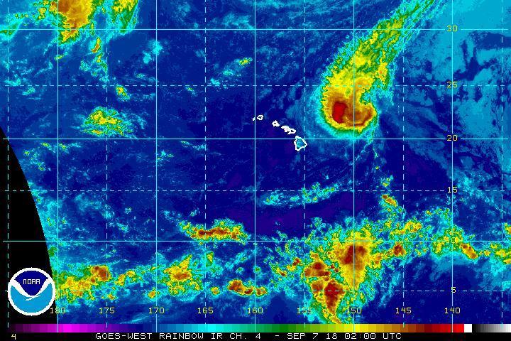uragani norman olivia hawaii