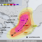 Allerta Meteo, l’Uragano “Zorbas” adesso si abbatte sulla Grecia: Paese paralizzato, rischio catastrofe [MAPPE]