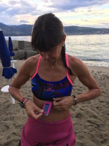 Francesca Andresini dopo la traversata dello Stretto