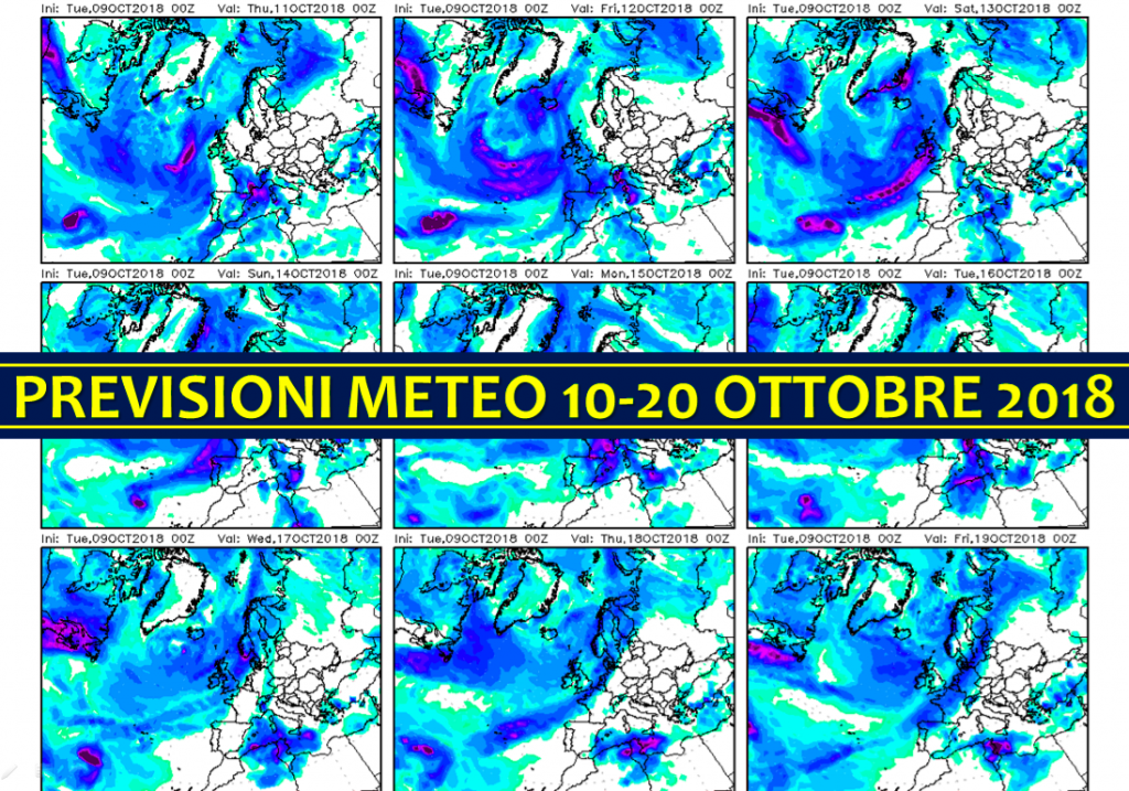 Previsioni Meteo Ottobre 2018