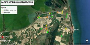 La rete wireless Agrowetlands