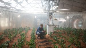 Matt Damon The Martian piante coltivazione spazio