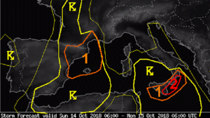 allerta meteo estofex 14 15 ottobre