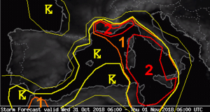 allerta meteo estofex 31 ottobre 1 novembre