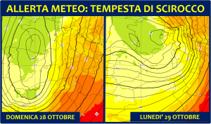 allerta meteo scirocco italia