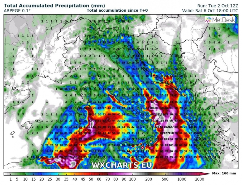 allerta meteo sud italia precipitazioni 6 ottobre