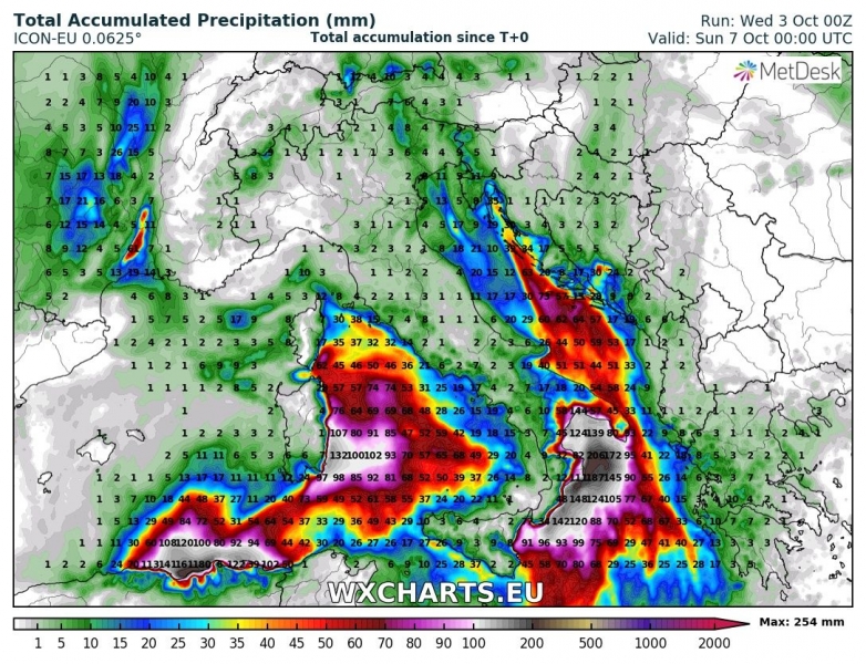 allerta meteo sud italia precipitazioni 7 ottobre