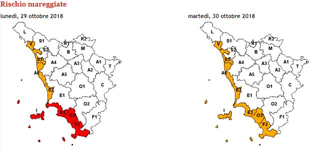 allerta meteo toscana
