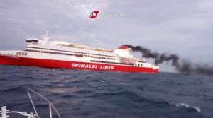 incendio grimaldi lines
