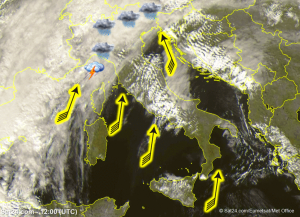 meteo italia 27 ottobre 2018 scirocco
