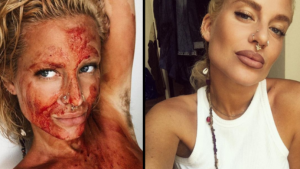 naturista sangue mestruale