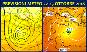 previsioni meteo 22 23 ottobre