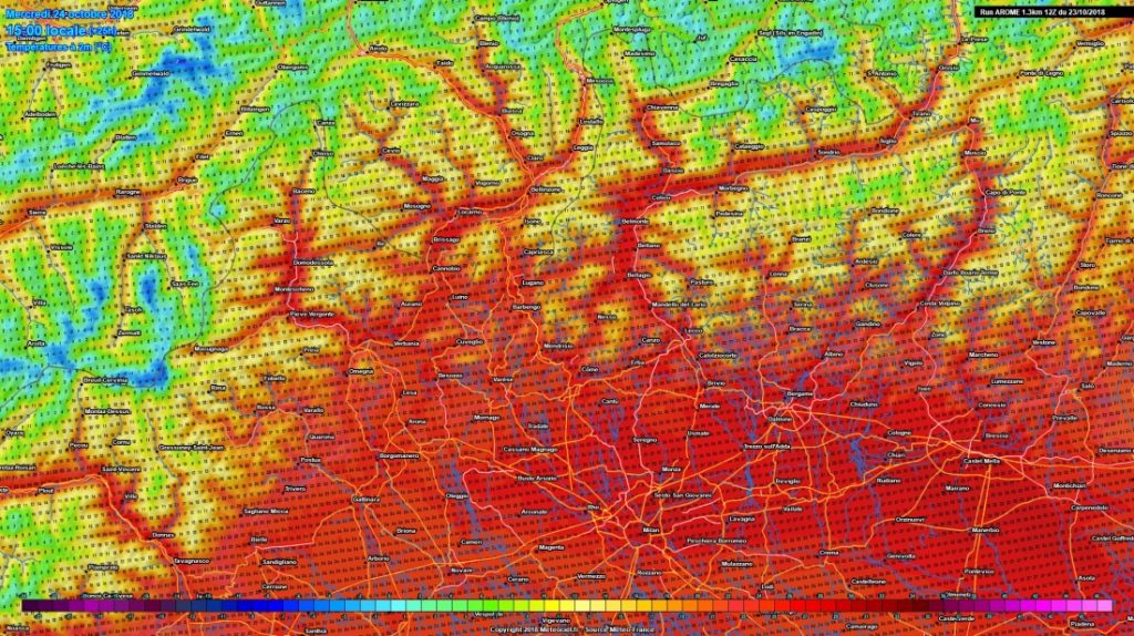 previsioni meteo caldo nord italia