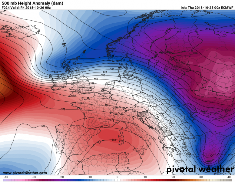 previsioni meteo europa 26 ottobre