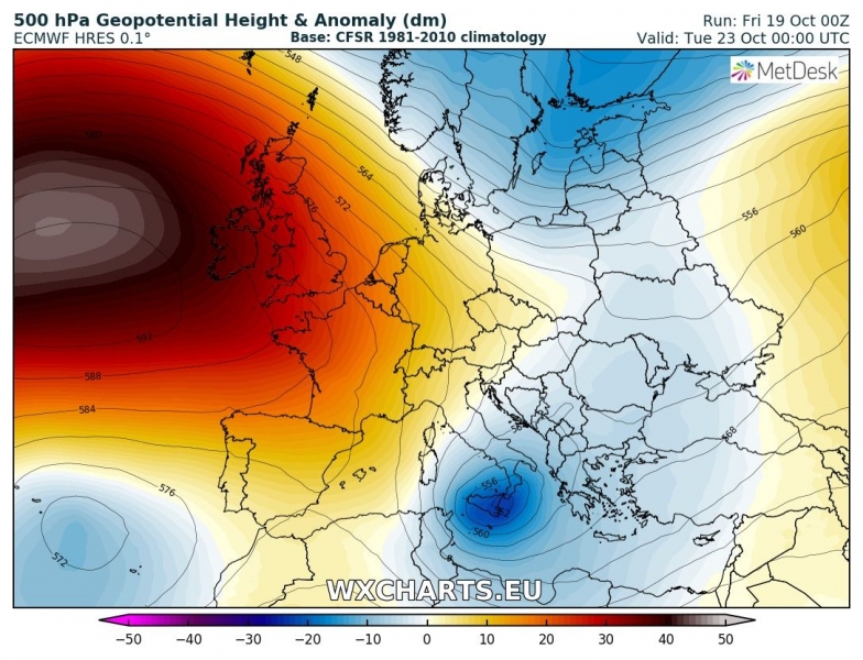 previsioni meteo europa freddo 23 ottobre