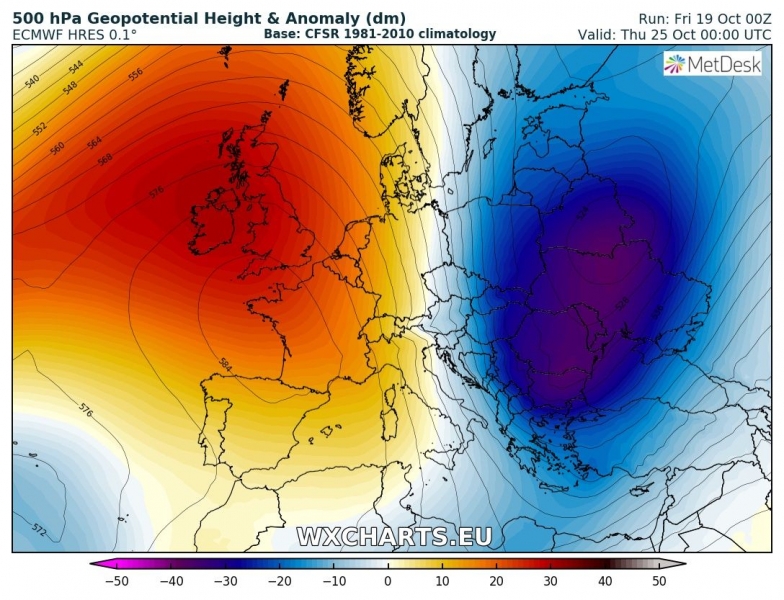 previsioni meteo europa freddo 25 ottobre