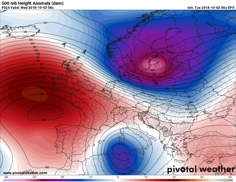 previsioni meteo europa mediterraneo 3 ottobre