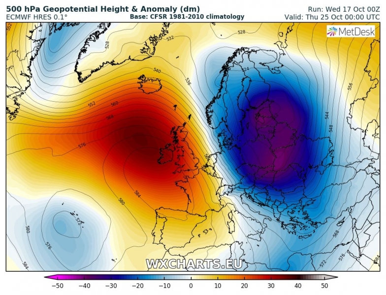 previsioni meteo freddo europa 25 ottobre