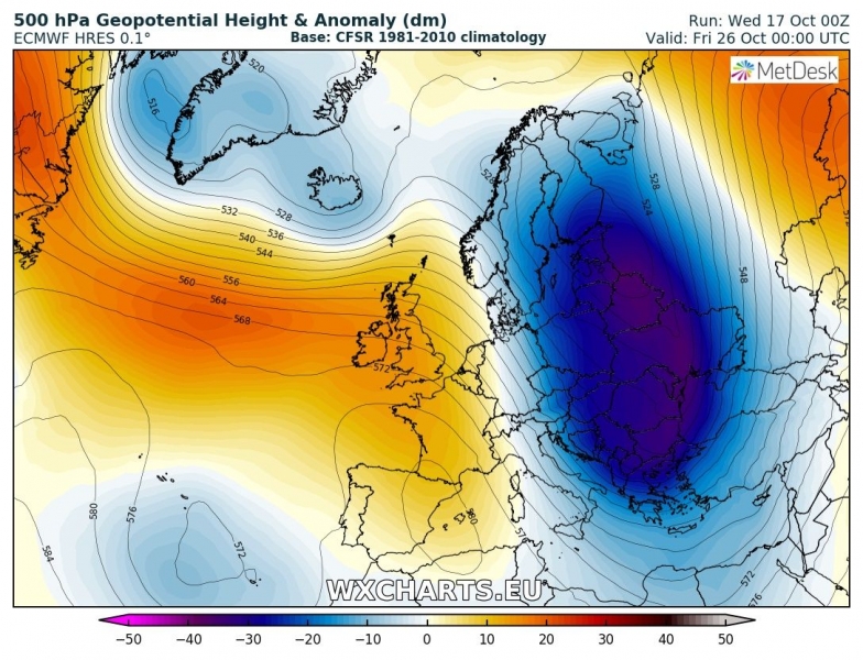 previsioni meteo freddo europa 26 ottobre