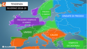 previsioni meteo inverno europa 2018-2019