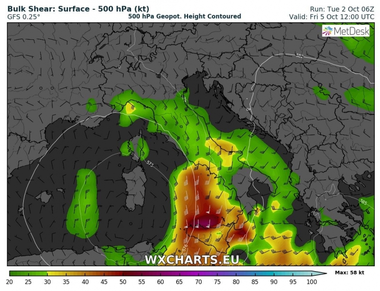 previsioni meteo mediterraneo 5 ottobre