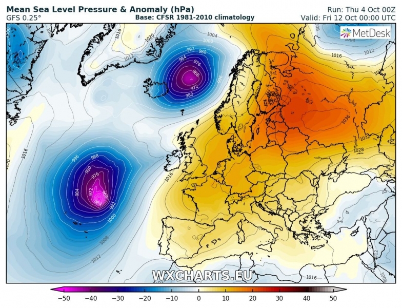 previsioni uragano leslie europa 12 ottobre