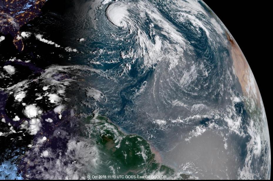 tempesta tropicale leslie atlantico