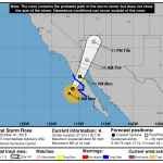 Maltempo, la tempesta tropicale Rosa minaccia Messico e USA con oltre 100mm di pioggia, frane e venti di 100 km/h, Sergio potrebbe presto diventare un uragano [GALLERY]