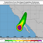 Maltempo, la tempesta tropicale Rosa minaccia Messico e USA con oltre 100mm di pioggia, frane e venti di 100 km/h, Sergio potrebbe presto diventare un uragano [GALLERY]