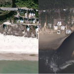 Mexico Beach, Florida, prima e dopo l’uragano Michael: interi quartieri spazzati via, case rimosse dalle fondamenta [FOTO]