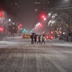 E’ arrivata la prima neve a New York [GALLERY]