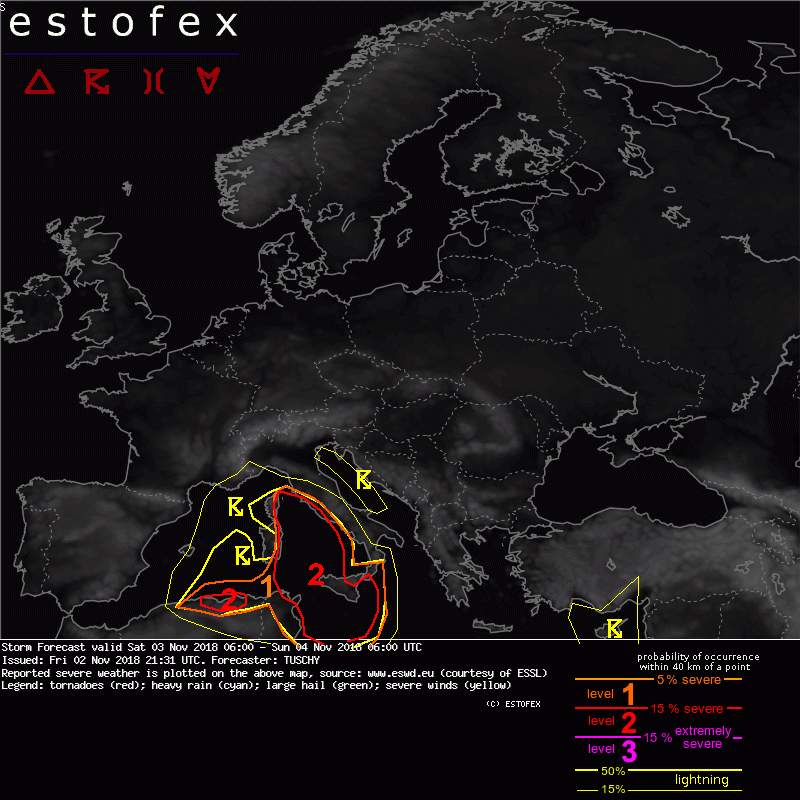 allerta meteo 3 4 novembre