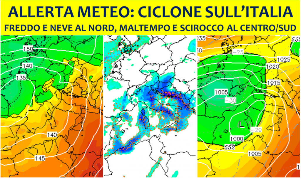 allerta meteo ciclone italia 20 novembre 2018