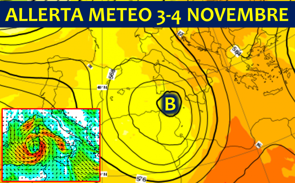 allerta meteo italia 3 4 novembre 2018