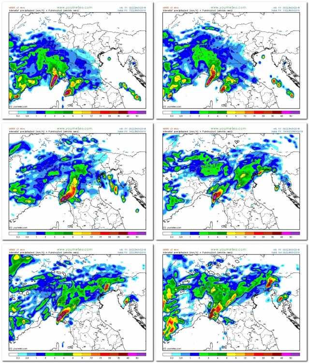allerta meteo nord-ovest italia 23 24 novembre precipitazioni