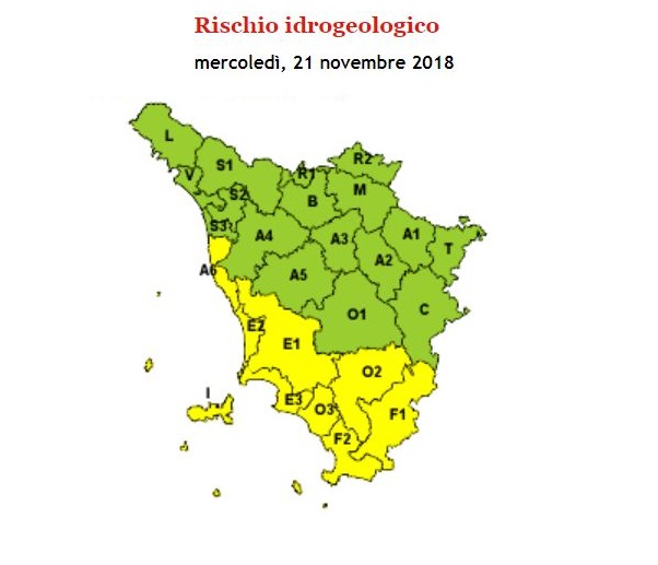 allerta meteo toscana