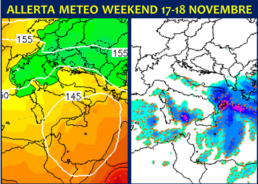 allerta meteo weekend 17 18 novembre