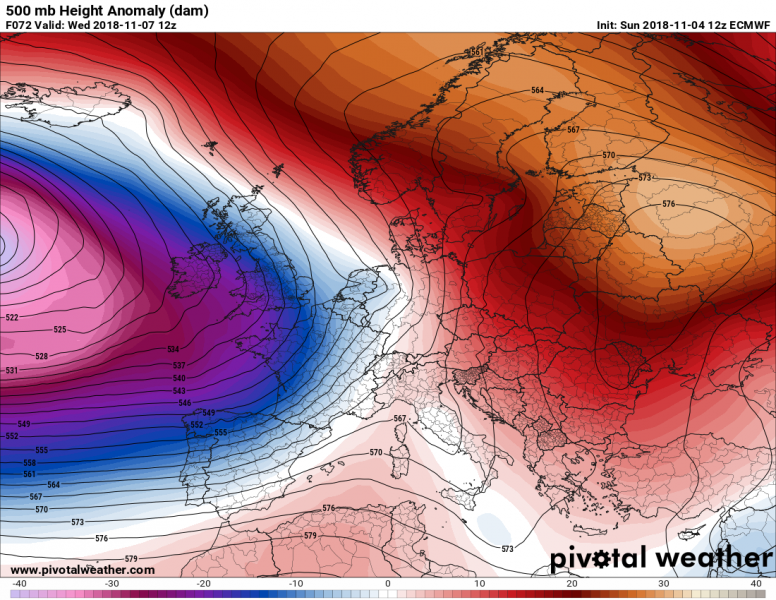 caldo est europa 7 novembre