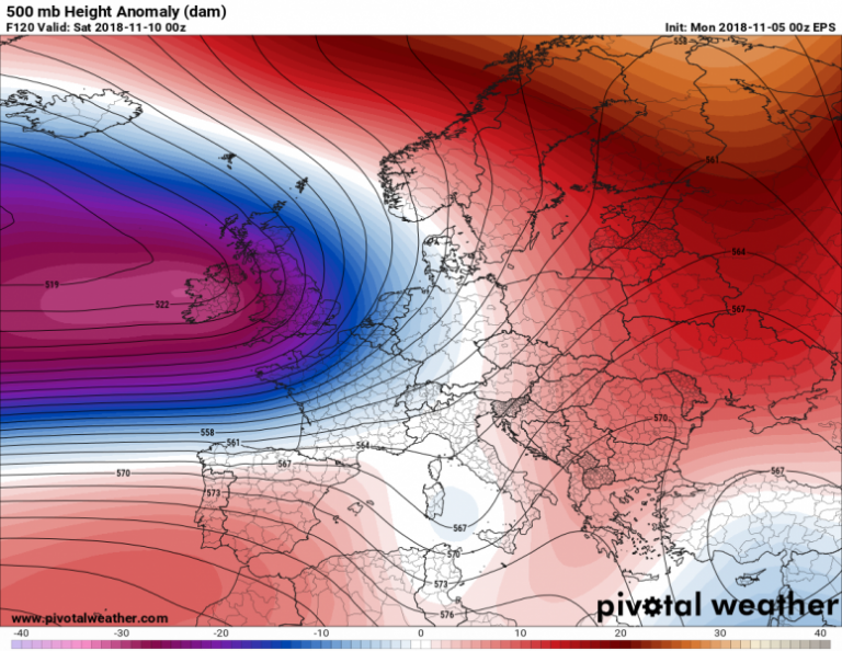 previsioni meteo europa 10 novembre