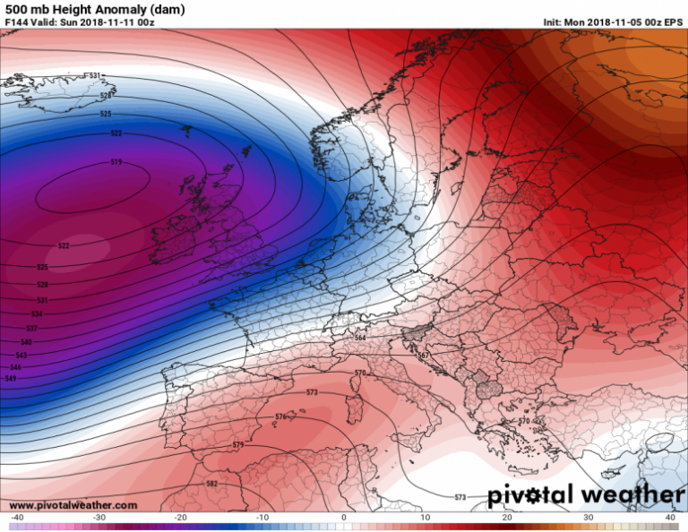 previsioni meteo europa 11 novembre