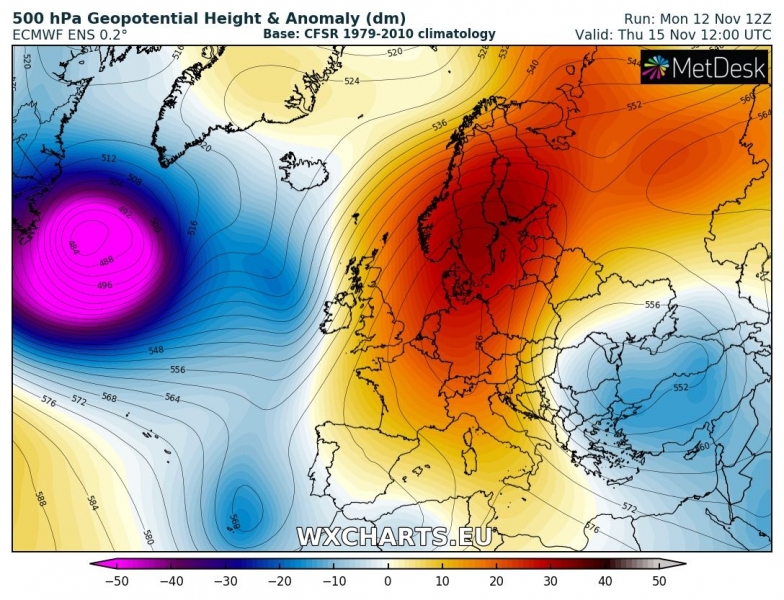 previsioni meteo europa 15 novembre