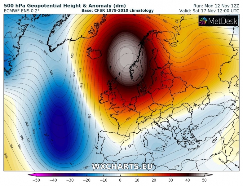 previsioni meteo europa 17 novembre