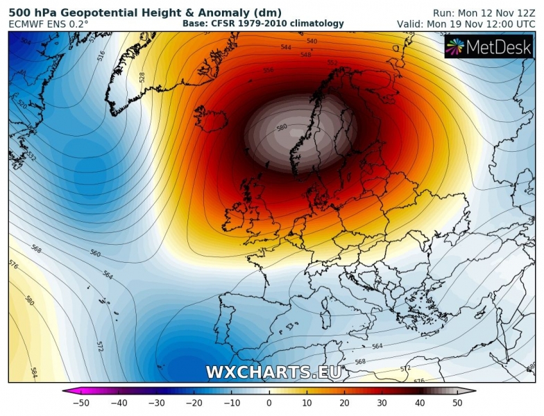 previsioni meteo europa 19 novembre
