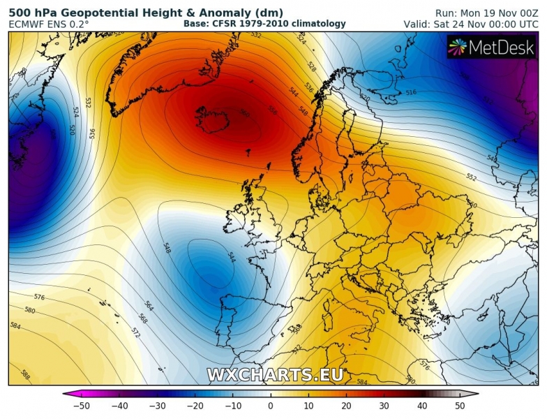 previsioni meteo europa 24 novembre