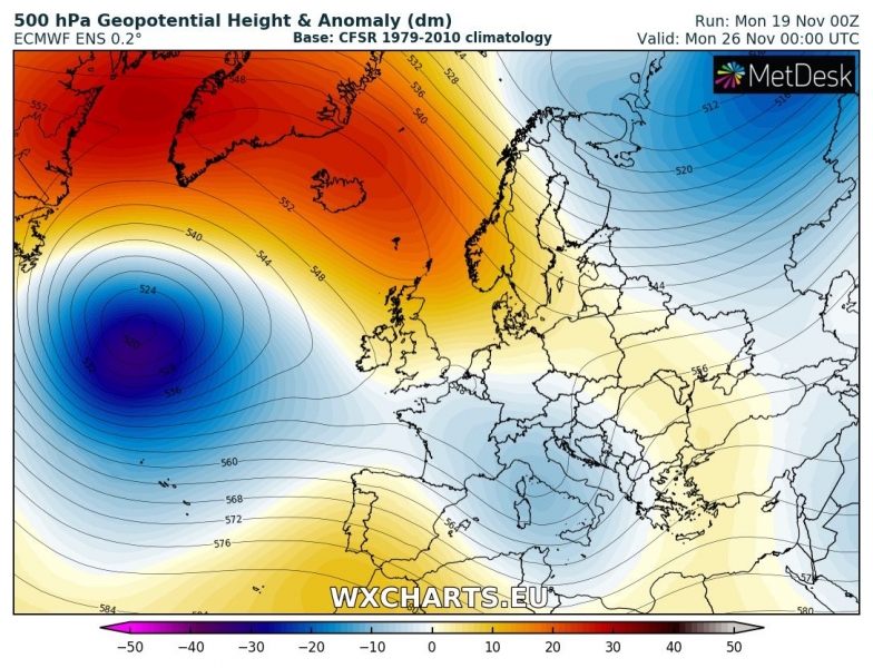previsioni meteo europa 26 novembre