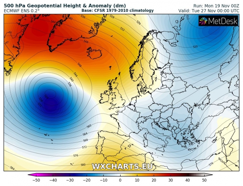 previsioni meteo europa 27 novembre