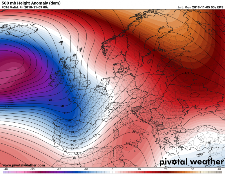 previsioni meteo europa 9 novembre