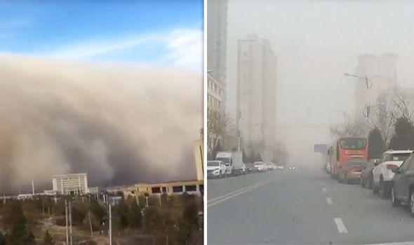 tempesta di sabbia cina