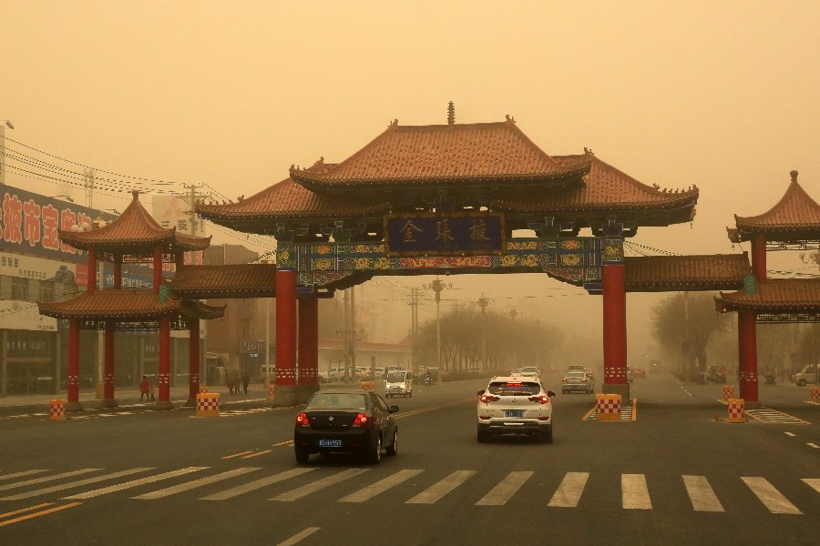 tempesta di sabbia cina
